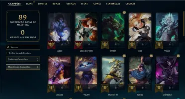 Conta ouro 2 (ex diamante) com 41 Champs e 12 Skins