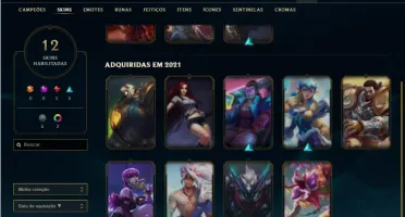 Conta ouro 2 (ex diamante) com 41 Champs e 12 Skins