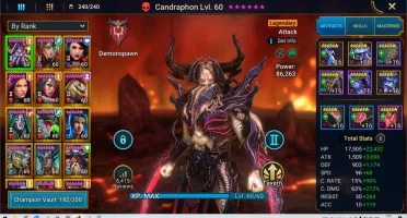 RAID SHADOW LEGENDS, CONTA END GAME 80M CB UNM