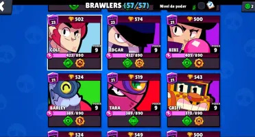 Brawl Stars - Todos os Brawlers - 28k Troféus