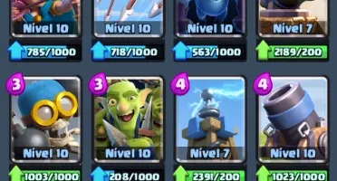 Conta Clash Royale Arena Lendária Nivel 11