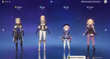 AR47 NA - Albedo + Qiqi + Jean + Fichl C6 + Armas 5*