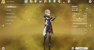 AR47 NA - Albedo + Qiqi + Jean + Fichl C6 + Armas 5*