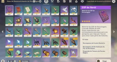 AR50 –Mavuika com BIS+Mizuki+Citlali+Nilou+Baizhu+Dehya e +