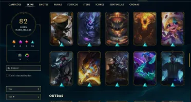 Conta Platina 1 com 110 Champs e 81 Skins ( MAIN SUP )