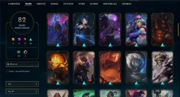 Conta Platina 1 com 110 Champs e 81 Skins ( MAIN SUP )