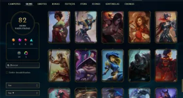 Conta Platina 1 com 110 Champs e 81 Skins ( MAIN SUP )