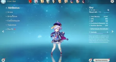 Genshin Impact AR 40, Diluc + Qiqi