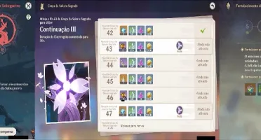Genshin Impact AR 55 - 9 *5 Estrelas (America SV)