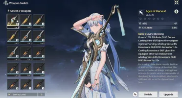 Wuthering Waves Jinhsi + Arma Assinatura + Jianxin + Ticket