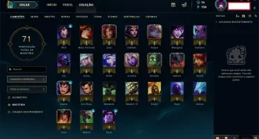 Conta Platina V Poucos Jogos MMR alto