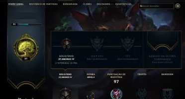 Conta Bronze 4 Provisorio / 3 derrotas 2 vitorias MD10