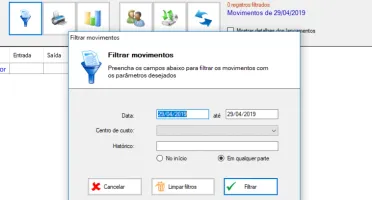 Sistema software programa finanças Livro Caixa