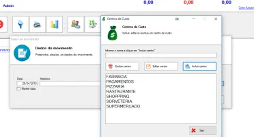 Sistema software programa finanças Livro Caixa