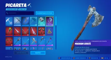 Conta de Fortnite com passe de batalha desde o terceiro