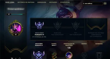 CONTA DIAMANTE IV LOL