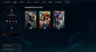 Conta ouro 1 (Nova season) 37 champs 3 skins