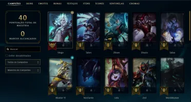 Conta ouro 1 (Nova season) 37 champs 3 skins