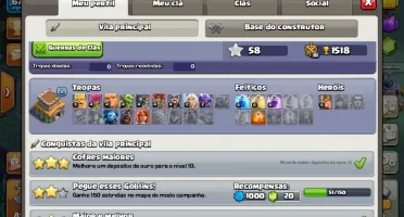 Conta de Clash of Clans Cv 8!