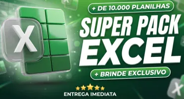 Mega Pack Excel +10.000 Planilhas Editáveis+Brinde /Entrega