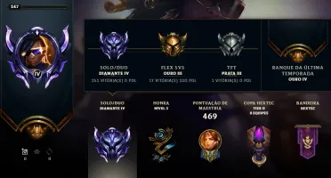 Acc League of legends, diamante 4, all champs 255 skins