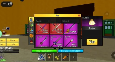 🔥 Conta Blox Fruits 🔥 • Lvl 2800 Max • 35/40 Espadas ⚔️ •