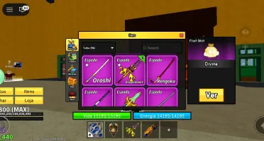 🔥 Conta Blox Fruits 🔥 • Lvl 2800 Max • 35/40 Espadas ⚔️ •