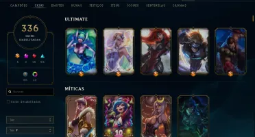 Conta League of Legends 336 Skins FULL CHAMP