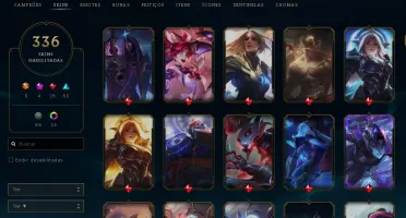 Conta League of Legends 336 Skins FULL CHAMP