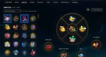 Conta LOL Main Supp Todos os Champs 209 Skins