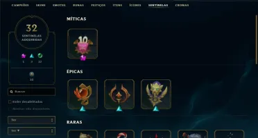Conta LOL Main Supp Todos os Champs 209 Skins