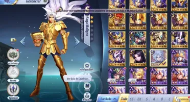 SAINT SEIYA AWAKENING - COM GEMAS AVANÇADAS E LIVROS