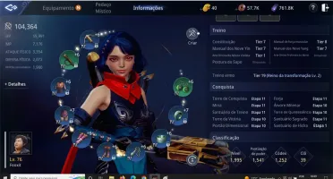 Arqueira mir4 lv76 104k power SA 93 5 pets epicos