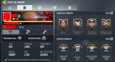 CONTA COD MOBILE, LVL 150, TODOS OS PASSE ATÉ HOJE COMPLETO