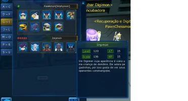 Conta AoX Deck Vacina MidGame LaDMO Servidor: Alphamon