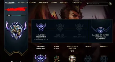 CONTA DE LOL DIAMANTE 3