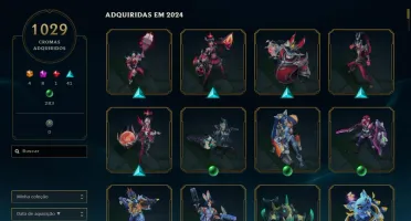 Conta Lol Colecionador Full Skins compráveis