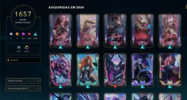 Conta Lol Colecionador Full Skins compráveis