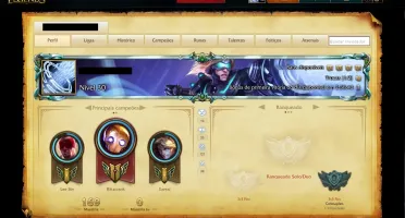 Conta Platina 1, MMR alto (MD10 Ñ feita) e Ez Pulsefire.