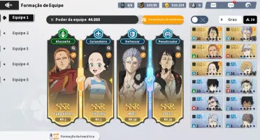 Mars + Lotus + Charmy sazonal + Fuegoleon + Noelle na chave