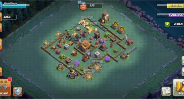 Conta clash of clans cv10 full 2000 gemas