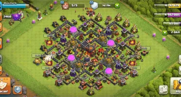 Conta clash of clans cv10 full 2000 gemas