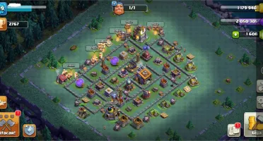 conta clash of clans cv13 bem upado
