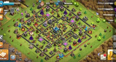 conta clash of clans cv13 bem upado