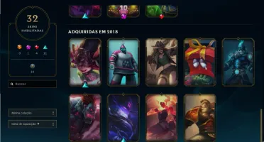 conta de lol Silver4, 32 skins