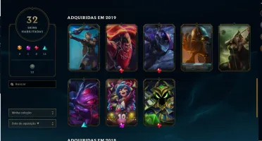conta de lol Silver4, 32 skins