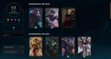 conta de lol Silver4, 32 skins