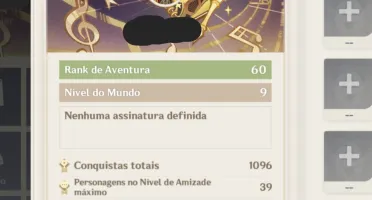 Conta AR60 - 21 5* + 17 armas 5*