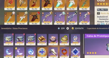 Conta AR60 - 21 5* + 17 armas 5*