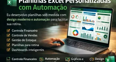 Criação de Planilhas Excel Profissionais com Automação e Des